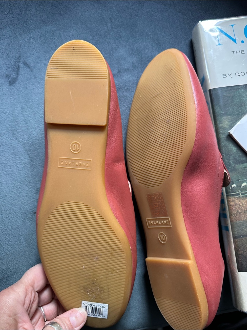 Everlane Coral Pink Leather Flats - new - Picture 4 of 4